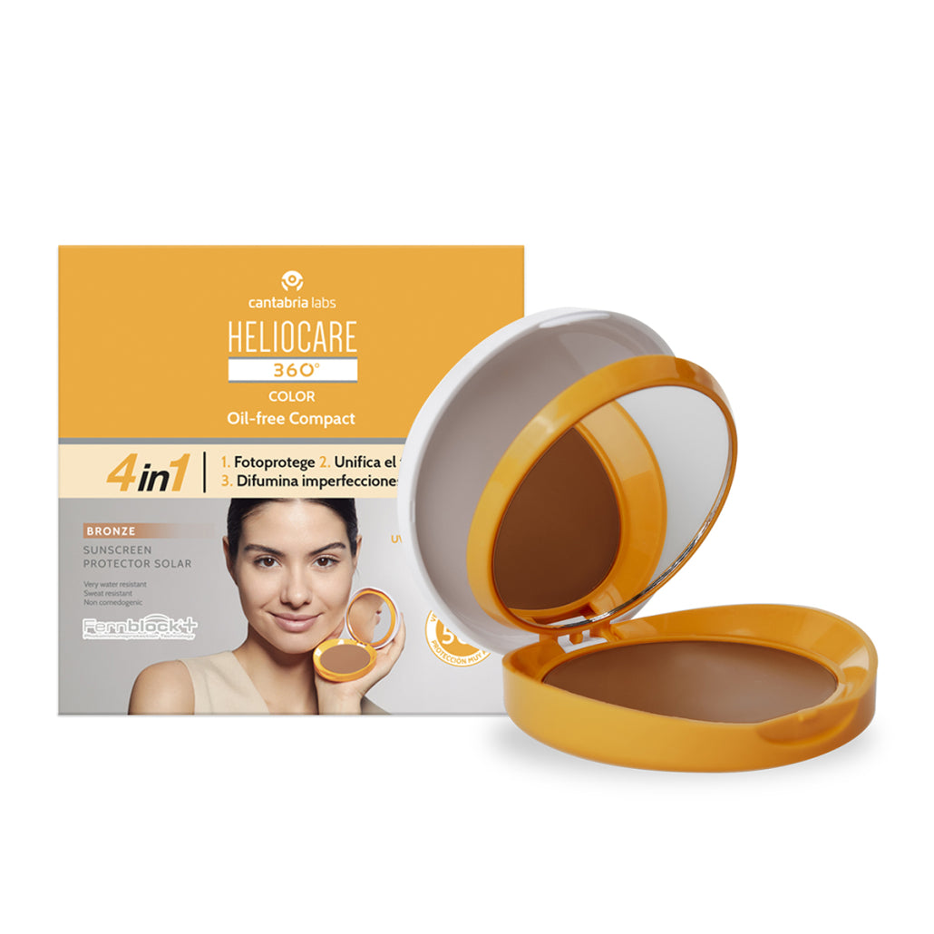 Heliocare 360° Color compacto Oil free tono bronze