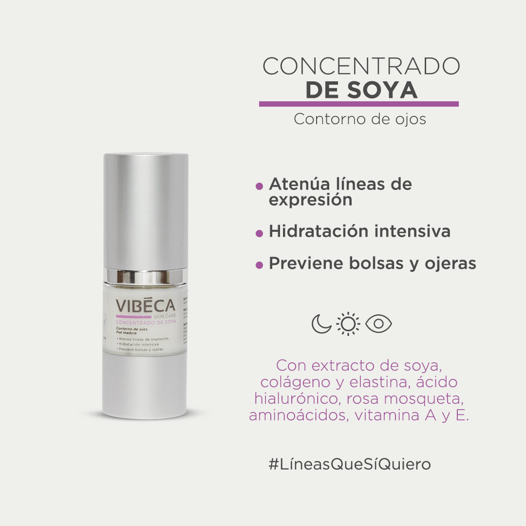 Contorno de ojos concentrado de Soya 15ml - VIBÉCA SKIN CARE