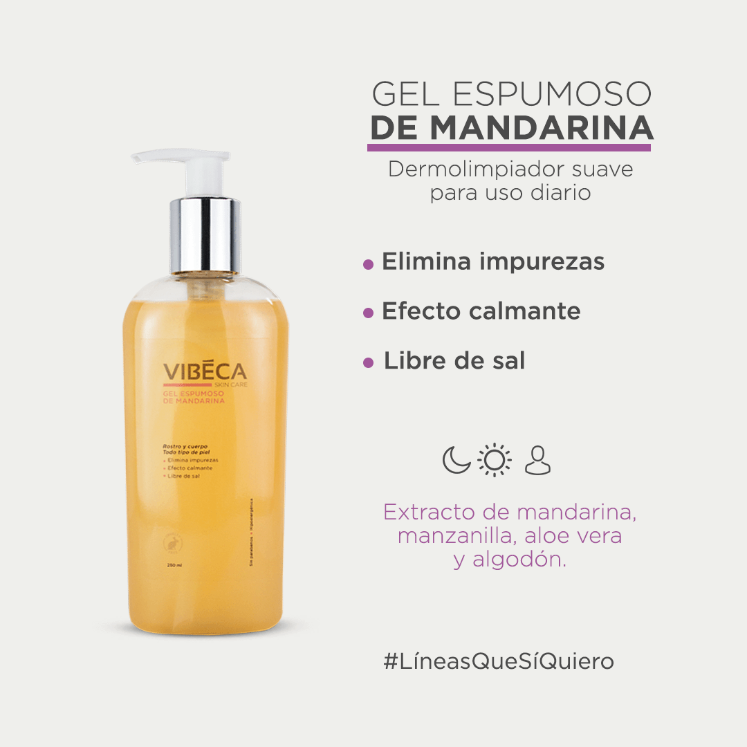 Gel Espumoso de Mandarina 250ml - VIBÉCA SKIN CARE